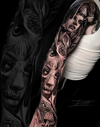 Explore 3 cat tattoo ideas, creative tattoo ideas in Hollywood, available at Sacred Eye Tattoos