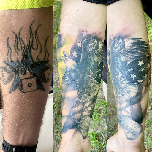 Explore cousin tattoos ideas, creative tattoo ideas in Crystal River, available at Radiant Custom Tattoo & Body Piercing