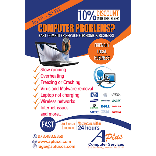 Computer Repair Service «A Plus Computer Service», reviews and photos, 632 Broadway, Newark, NJ 07104, USA