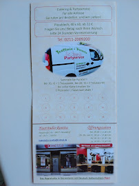 Carte du Pizzeria La Rucola à Düsseldorf