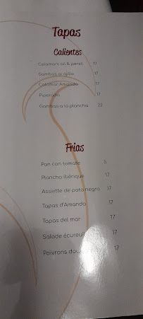 Restaurant espagnol Restaurant l'Ecureuil Espagnol à Antibes (la carte)