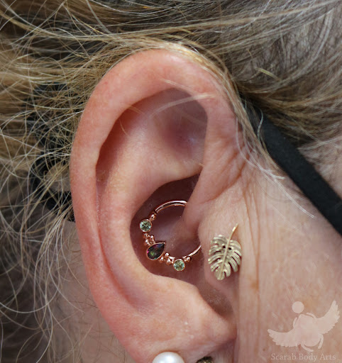 Explore weed leaf tattoo ideas, creative tattoo ideas in Syracuse, available at Scarab Body Arts