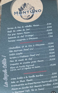 Montuno restaurant à Tourcoing menu