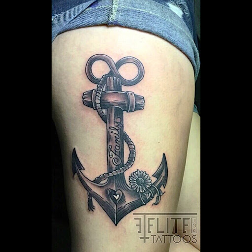 Explore sand dollar tattoo ideas, creative tattoo ideas in Myrtle Beach, available at Elite Ink Tattoos of Myrtle Beach