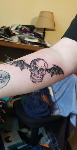 Explore shoulder mens tattoo ideas, creative tattoo ideas in Stevens Point, available at Mothers Approval Tattooing