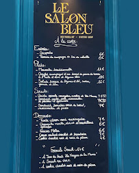 Menu du Le Salon Bleu - Restaurant, Coffee Shop à Tours