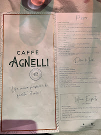 Menu / carte de Caffè Agnelli à Cannes