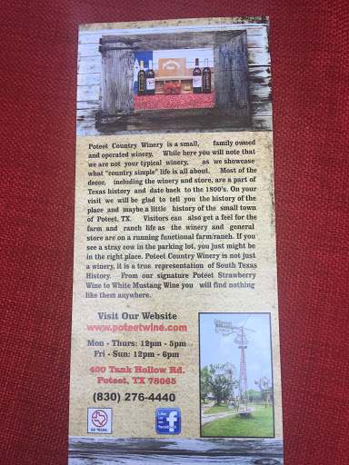 Winery «Poteet Country Winery», reviews and photos, 400 Tank Hollow, Poteet, TX 78065, USA
