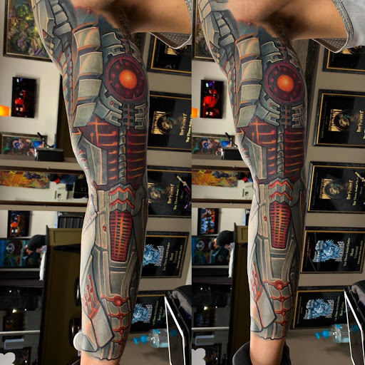 Explore tattoo ideas for guys on chest, creative tattoo ideas in Lombard, available at New Hope Tattoo