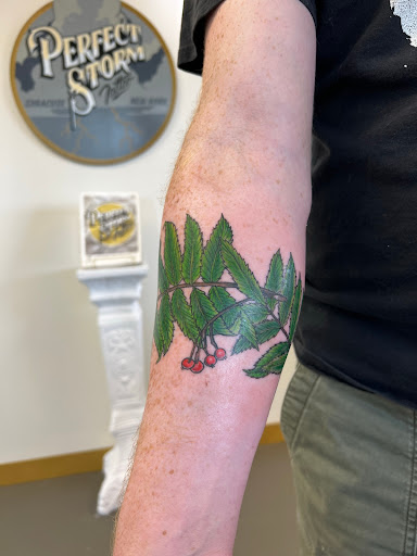 Explore happiness tattoo ideas, creative tattoo ideas in Syracuse, available at Perfect Storm Tattoo