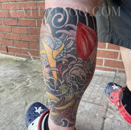 Explore german shepherd tattoo ideas, creative tattoo ideas in Addison, available at Cat Tattoo