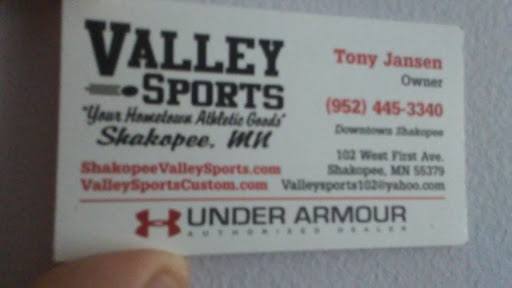 Sporting Goods Store «Valley Sports», reviews and photos, 102 1st Ave W, Shakopee, MN 55379, USA