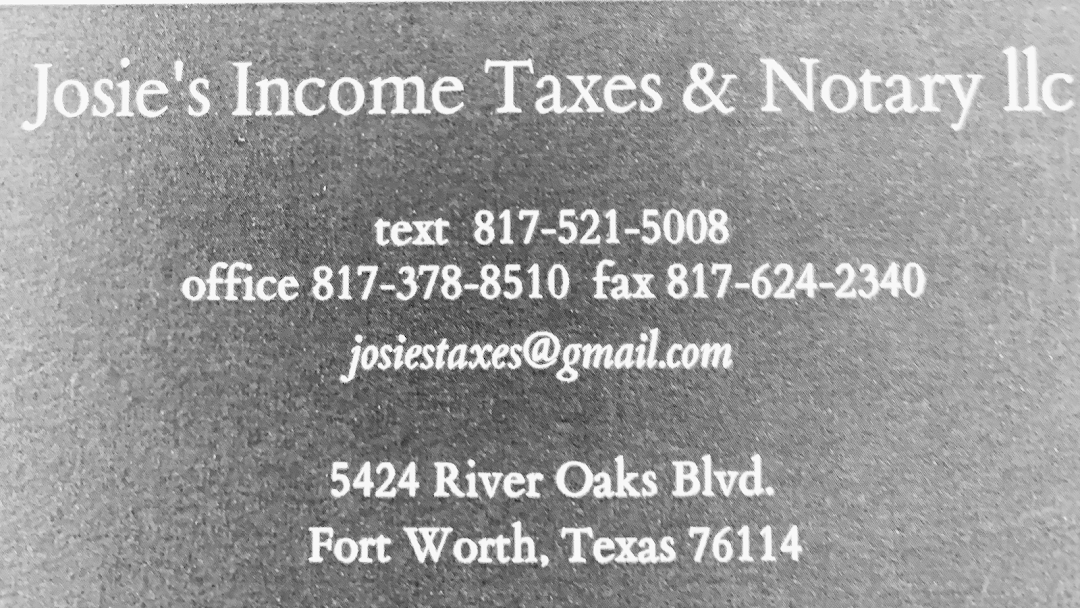 Josies Income Tax & Notary LLC 24hrs