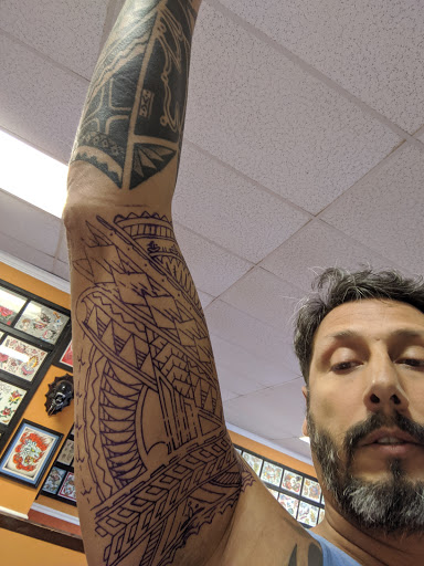 Explore kokushibo tattoo ideas, creative tattoo ideas in Jacksonville, available at TrueLove Tattoo