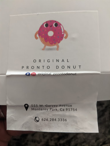 Donut Shop «Pronto Donuts», reviews and photos, 555 Garvey Ave, Monterey Park, CA 91754, USA