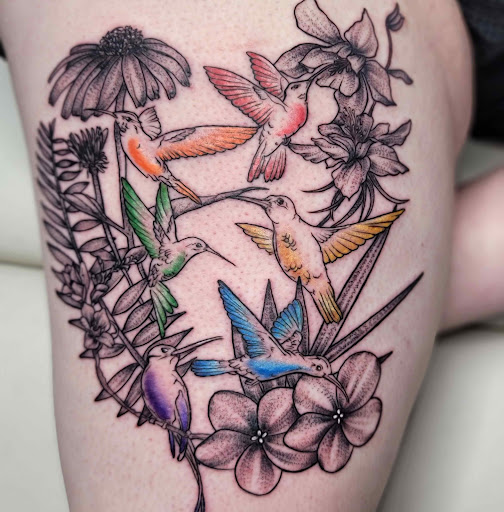 Explore perspective tattoo ideas, creative tattoo ideas in Shelbyville, available at The Copper Phoenix