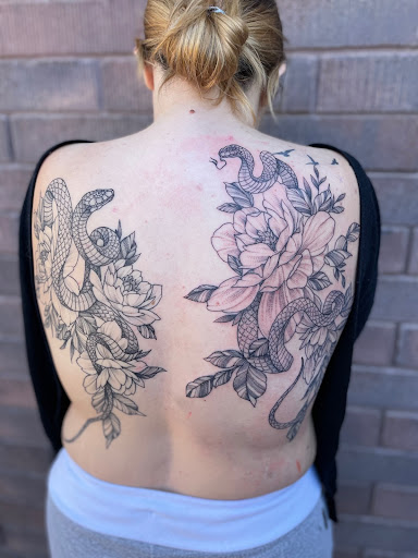 Explore asian sleeve tattoo ideas, creative tattoo ideas in Peoria, available at Modern Ink Tattoo