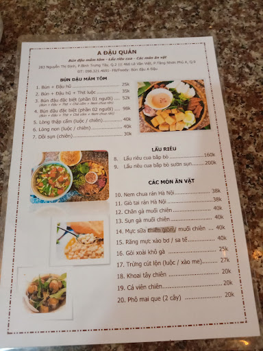 Top 20 bún đậu mắm tôm Quận 9 Hồ Chí Minh 2022