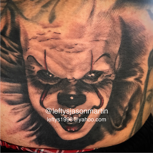 Explore alpha wolf tattoo ideas, creative tattoo ideas in Orange, available at Leftys Tattoo