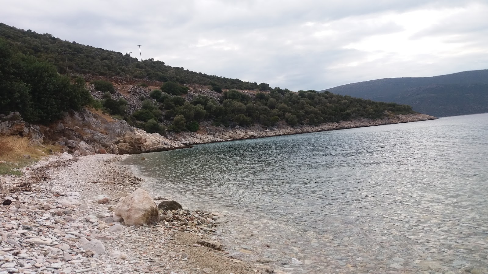 Foto van Panagia beach met licht groen water oppervlakte