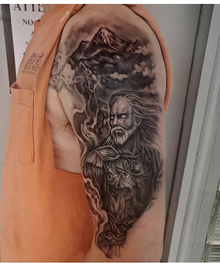 Explore libra tattoo ideas male, creative tattoo ideas in Northampton, available at Inkglorious Custom Tattoo Studio