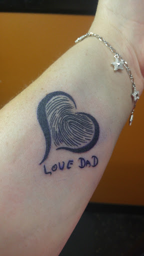 Explore tattoo ideas with husband's name, creative tattoo ideas in Thomasville, available at Rocket Roys Tattoos