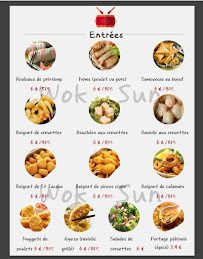 Menu / carte de Wok Sun à Outreau