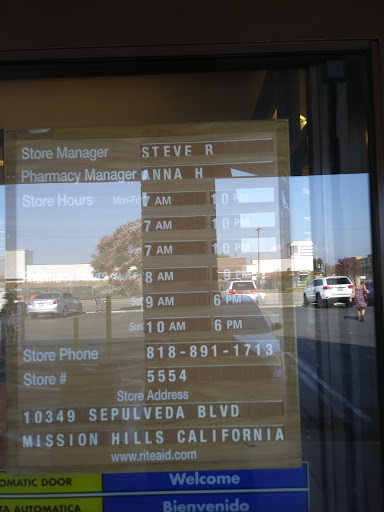 Pharmacy «Rite Aid», reviews and photos, 10349 Sepulveda Blvd, Mission Hills, CA 91345, USA