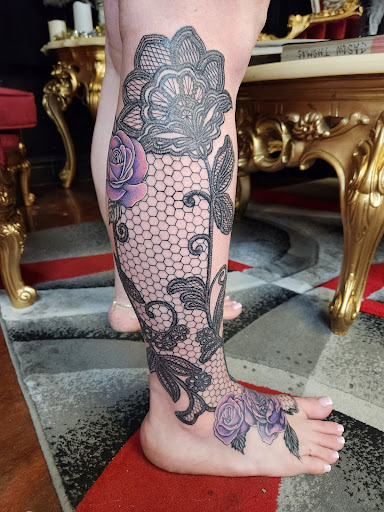 Explore memorial dog tattoo ideas, creative tattoo ideas in Inverness, available at The Perfect Spot Tattoos