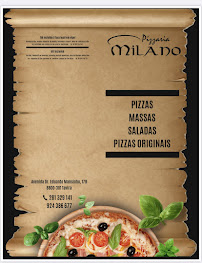 Pizzaria milano à Tavira menu