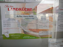 Menu du Werksverkauf und Imbiss Allfein à Zerbst