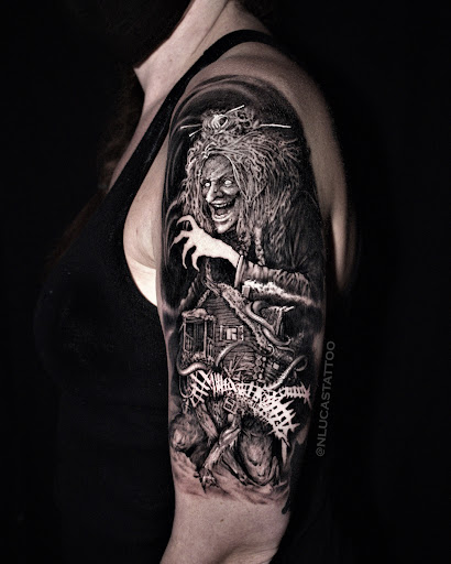Find tattoo ideas for woman on leg for your next unique tattoo in Culver City at Art Collector Tattoo