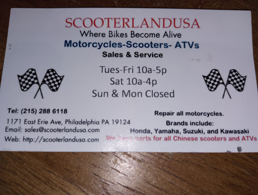 Scooter Repair Shop «Scooterland USA», reviews and photos, 3818 K St, Philadelphia, PA 19124, USA