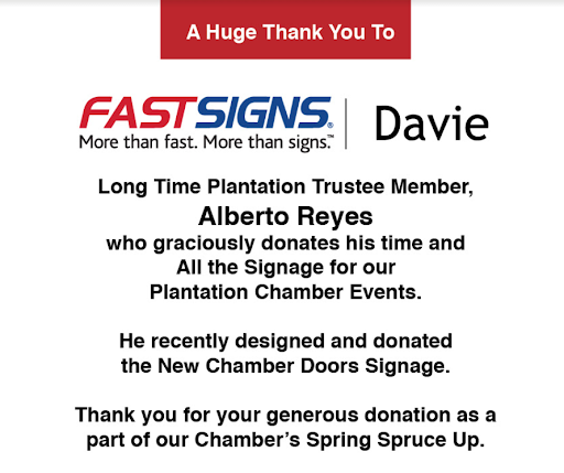 Sign Shop «FASTSIGNS», reviews and photos, 7080 W State Rd 84 Ste 7, Davie, FL 33317, USA