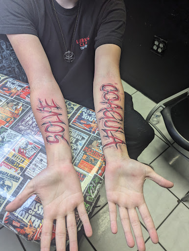 Explore forearm arm tattoo ideas, creative tattoo ideas in Orange Park, available at Fantasy Tattoo and Piercing
