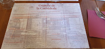 Crêperie de la Cathédrale à Limoges carte