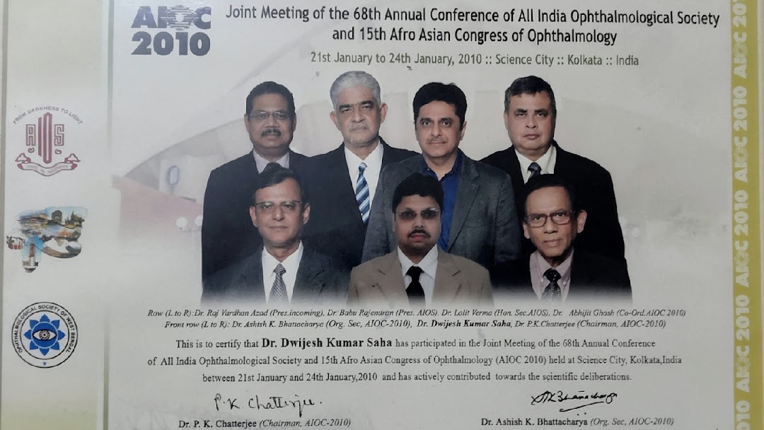 Dr. Dwijesh Kumar Saha | Ophthalmologist | Cataract and Glaucoma Surgeon