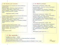 Menu / carte de Restaurant Bayrout - Libanais à Grenoble à Grenoble