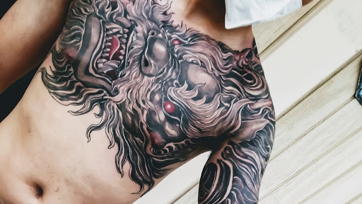 Explore be still and know tattoo ideas, creative tattoo ideas in Alhambra, available at Inkfiend Art Studio