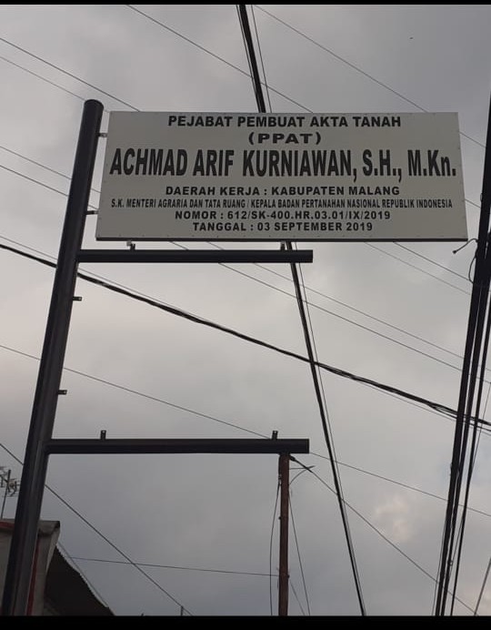 Kantor Notaris PPAT Achmad Arif Kurniawan