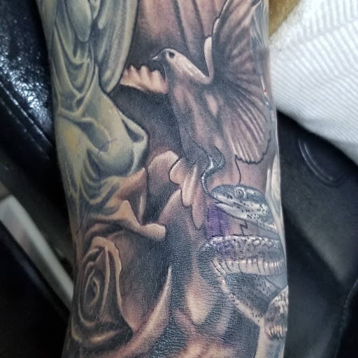 Explore blink 182 tattoo ideas, creative tattoo ideas in Angola, available at Hoodlum Ink