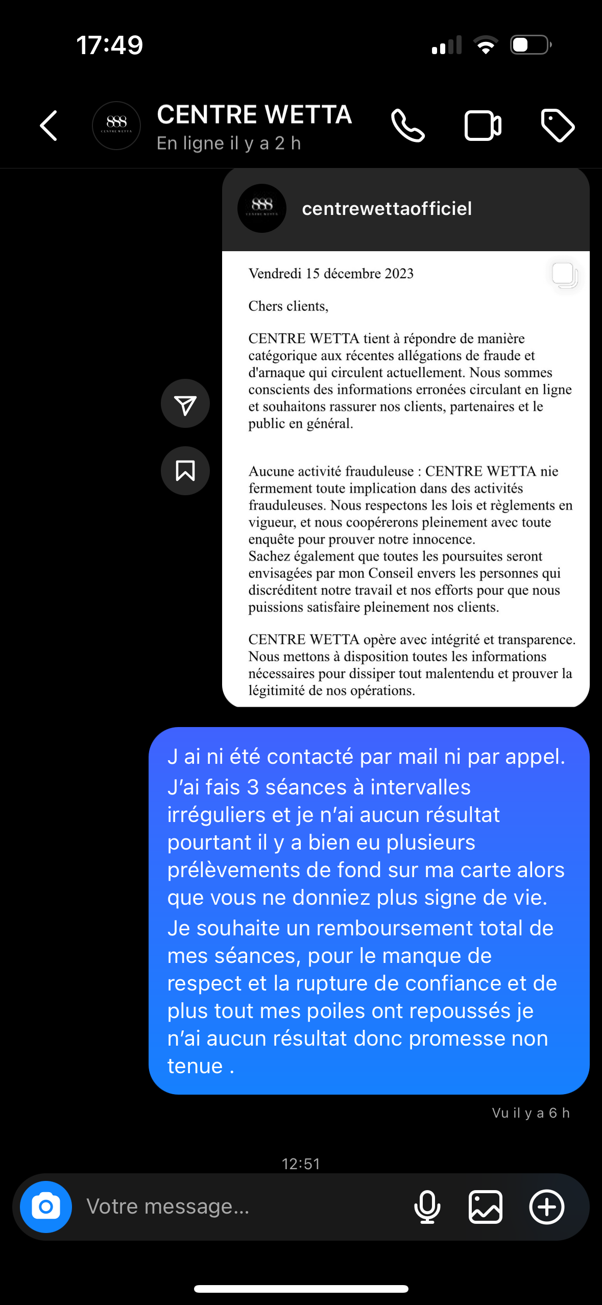 Photo n° 1 de l'avis de Amelia.i fait le 16/12/2023 à 17:01