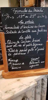 Le Nom M'échappe à Paris menu
