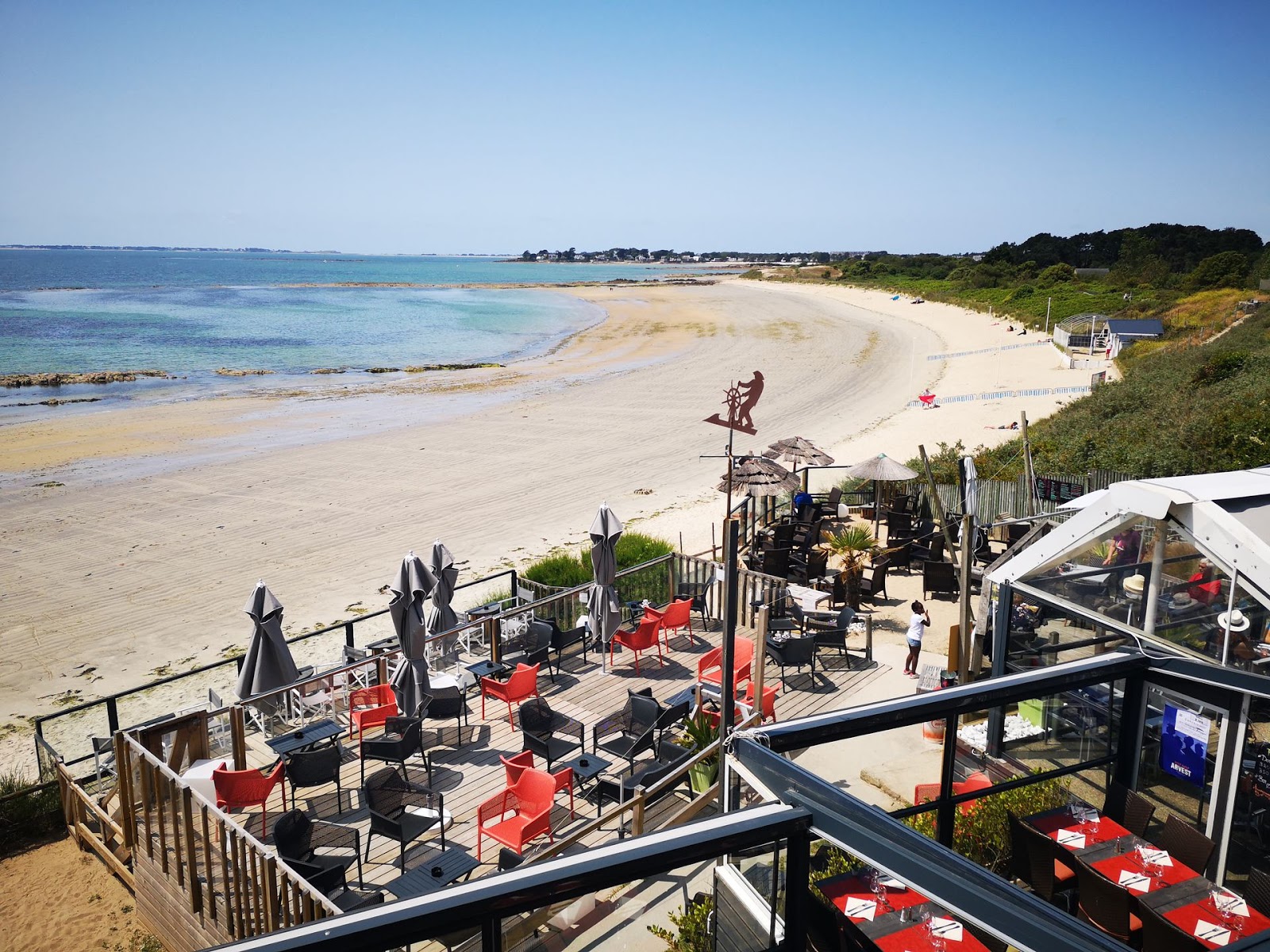 Photo de Plage de Kervillen avec moyenne baie