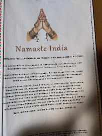 Carte du Namaste India à Höchst im Odenwald