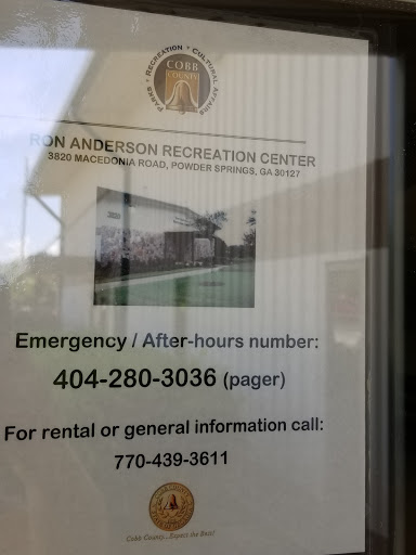 Recreation Center «Ron Anderson Recreation Center», reviews and photos, 3820 Macedonia Rd, Powder Springs, GA 30127, USA