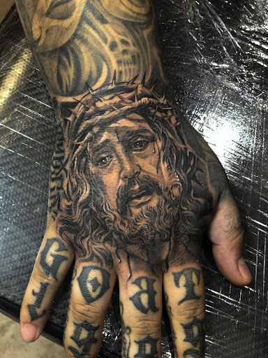 Explore leaf tattoo ideas, creative tattoo ideas in Fountain Valley, available at Lowrider Tattoo Studios