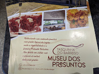 Tasquinha do Barroso - Museu dos Presuntos em São Vicente menu n° 1
