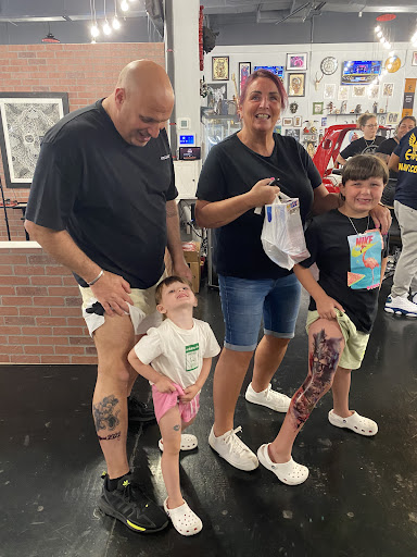 Explore side face tattoo ideas, creative tattoo ideas in Kissimmee, available at Fallen Heroes Tattoo & Piercing (Florida)