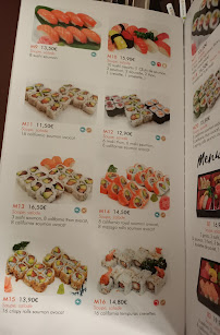 Sushi Tokyo à Paris menu